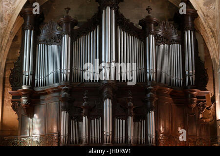 Saint Cannat Les Precheurs Kirche, Marseille. Orgel aus dem 18. Jahrhundert. Frankreich. Stockfoto