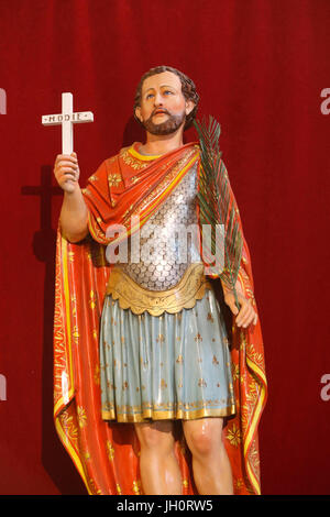 Saint Cannat Les Precheurs Kirche, Marseille. Statue der Heiligen Expedit. Frankreich. Stockfoto