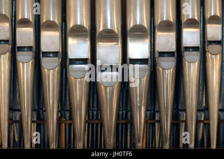 Barocke Kirche Saint Gervais.  Pfeifenorgel. Frankreich. Stockfoto