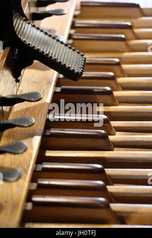 Barocke Kirche Saint Gervais.  Reparatur der Orgel.  Frankreich. Stockfoto