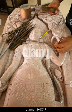 Les Artisans d'Angkor Handwerk Werkstatt in Siem Reap. Kambodscha. Stockfoto