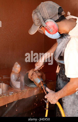 Les Artisans d'Angkor Handwerk Werkstatt in Siem Reap. Kambodscha. Stockfoto