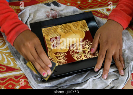 Les Artisans d'Angkor Handwerk Werkstatt in Siem Reap. Kambodscha. Stockfoto