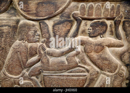 Les Artisans d'Angkor Handwerk Werkstatt in Siem Reap. Kambodscha. Stockfoto