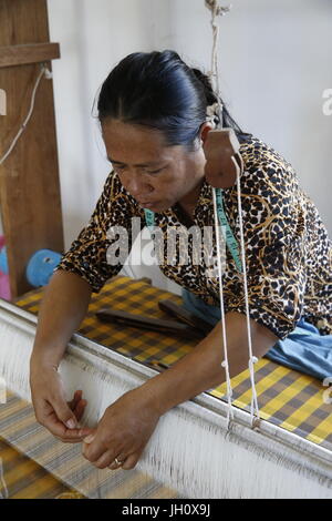 Einkommen schaffende Werkstatt KNK Kambodscha (japanische NGO). Kambodscha. Stockfoto