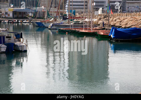 Die Tel Aviv Marina und Yacht club Stockfoto