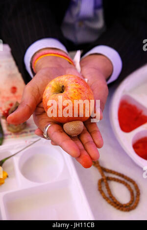 Jalaram Prathna hindu-Tempel, Leicester. Diwali. Vereinigtes Königreich. Stockfoto