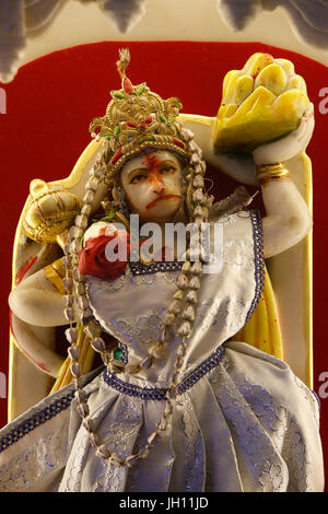 Jalaram Prathna hindu-Tempel, Leicester. Hanuman Murthi. Vereinigtes Königreich. Stockfoto