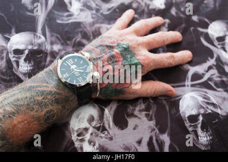 Thomas Sabo und Tattoo's Stockfoto