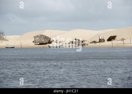 Rio Preguiças, Vassouras, Maranhão, Brasilien Stockfoto