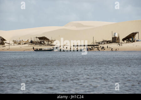 Rio Preguiças, Vassouras, Maranhão, Brasilien Stockfoto