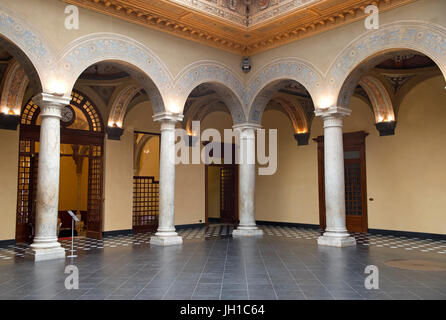 Rolli-Palast - Palast Gerolamo Grimaldi Sec XVI - Palazzo della Meridiana - Coppedè Salon, Genua, Ligurien Stockfoto