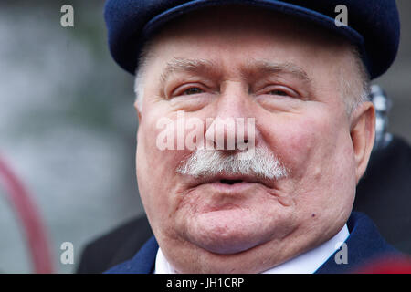 Ehemaliger Präsident von Polen Lech Walesa im Jahr 2014. Stockfoto