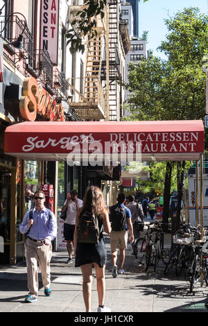 Sarge's Restaurant and Delicatessen, NYC, USA 2017 Stockfoto