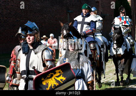 Belagerung von Marienburg Reenactment, Malbork, 2014. Stockfoto