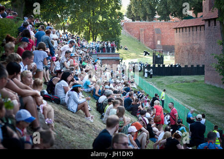 Belagerung von Marienburg Reenactment, Malbork, 2014. Stockfoto