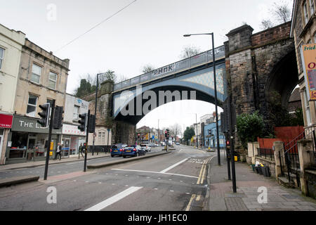 Die Bögen im Cheltenham Straße, Bristol UK Stockfoto