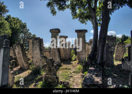 Ost-Serbien - Grabsteine auf dem Friedhof alte Bogomil Stockfoto