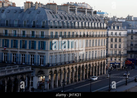 Rue de Rivoli, Paris. Frankreich. Stockfoto