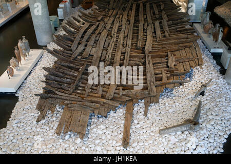 MusŽe d ' Histoire De La Ville de Marseille, Marseille Stadt historisches Museum.  Römischen Schiffswracks. Frankreich. Stockfoto