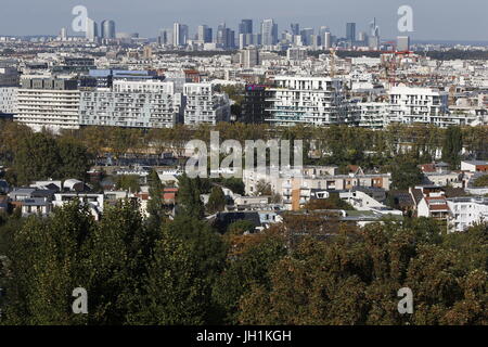 Paris und Vororte von Meudon, 92, Frankreich gesehen. Frankreich. Stockfoto