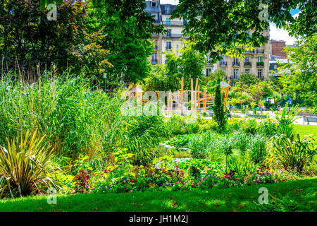 Square du Temple an einem schönen Sommertag Stockfoto