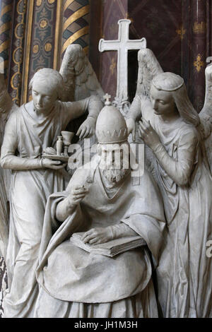 Kirche Saint-Eustache, Paris. Statuen. Frankreich. Stockfoto