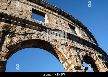 Die Arena in Pula ist der Name des Amphitheaters befindet sich in Pula, Kroatien. Stockfoto