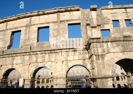 Die Arena in Pula ist der Name des Amphitheaters befindet sich in Pula, Kroatien. Stockfoto