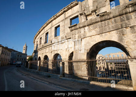 Die Arena in Pula ist der Name des Amphitheaters befindet sich in Pula, Kroatien. Stockfoto