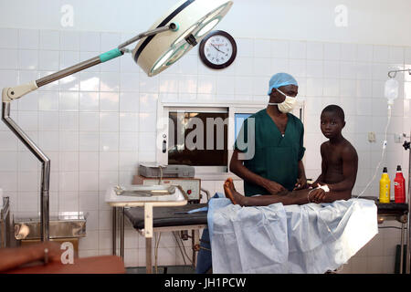 Afrika. Sotouboua Krankenhaus. OP-Saal.  Togo. Stockfoto