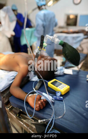 Afrika. Sotouboua Krankenhaus. OP-Saal.  Togo. Stockfoto