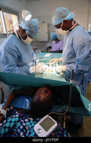 Afrika. Sotouboua Krankenhaus. OP-Saal.  Togo. Stockfoto
