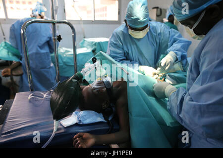 Afrika. Sotouboua Krankenhaus. OP-Saal.  Togo. Stockfoto