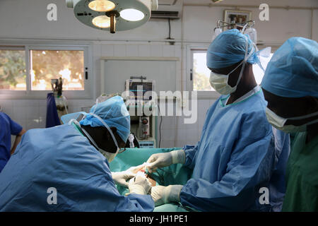 Afrika. Sotouboua Krankenhaus. OP-Saal.  Togo. Stockfoto