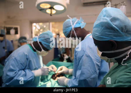 Afrika. Sotouboua Krankenhaus. OP-Saal.  Togo. Stockfoto
