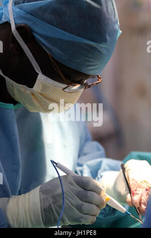 Afrika. Sotouboua Krankenhaus. OP-Saal.  Togo. Stockfoto