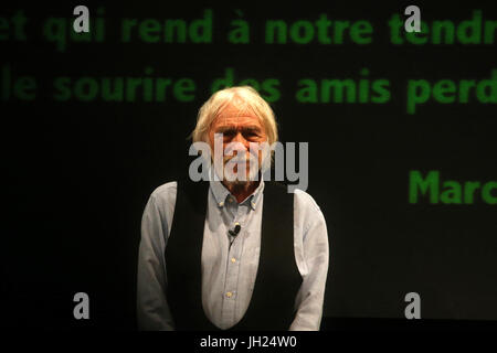 Pierre Richard. 32 mir Festival-Mont-Blanc-Humor. Saint-Gervais-Les-Bains.  Frankreich. Stockfoto