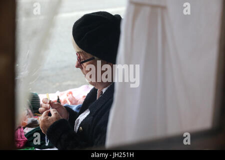 Alte Winterruhe-Handwerksfest.  Frankreich. Stockfoto