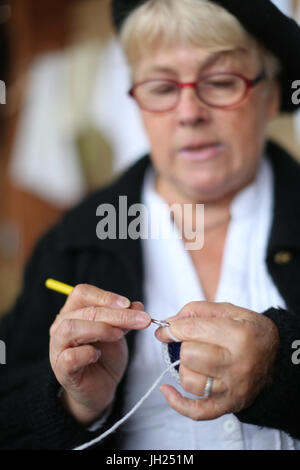 Alte Winterruhe-Handwerksfest.  Frankreich. Stockfoto