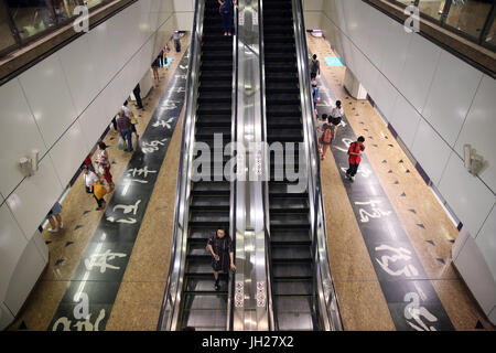 Chinatown MRT (u-Bahn) Station. Singapur. Stockfoto