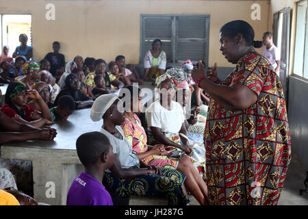 Französischen NGO La Chaine de l ' Espoir. Grundschule in Afrika. Lome. Togo. Stockfoto
