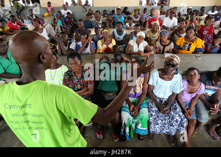Französischen NGO La Chaine de l ' Espoir. Grundschule in Afrika. Lome. Togo. Stockfoto