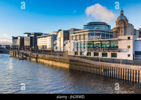 Riverboat Casino und International Financial Services District, (IFSD), Broomielaw, River Clyde, Glasgow, Scotland, UK Stockfoto