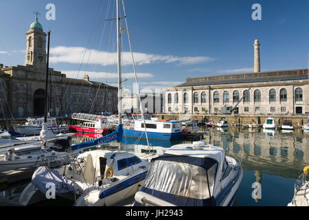 Marina, Royal William Yard, Plymouth, Devon, England, Vereinigtes Königreich, Europa Stockfoto