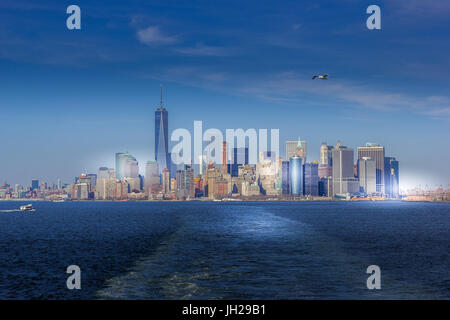 Skyline von Manhattan Stockfoto