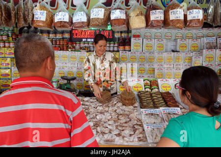 Vung Tau Fischmarkt.  Getrockneter Fisch zu verkaufen.  Vietnam. Stockfoto