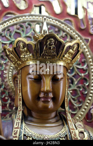Der taoistische Tempel. Kaiser-Jade-Pagode (Chua Phuoc Hai).  Quan bin, der Göttin der Barmherzigkeit. Ho-Chi-Minh-Stadt. Vietnam. Stockfoto