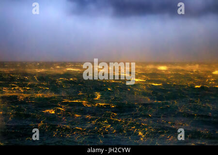 Karasee (Becken des arktischen Ozeans) in der hohen Arktis (Nowaja Semlja-Archipel). Alter Name der Karasee - Eis, Keller, aber jetzt kein Eis Stockfoto