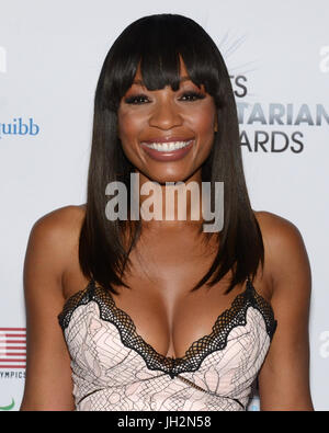 Cari Champion nimmt am 3. Jährlichen Sport Humanitarian Year Awards LA LIVE NOVO Los Angeles Juli 11,2017. Stockfoto